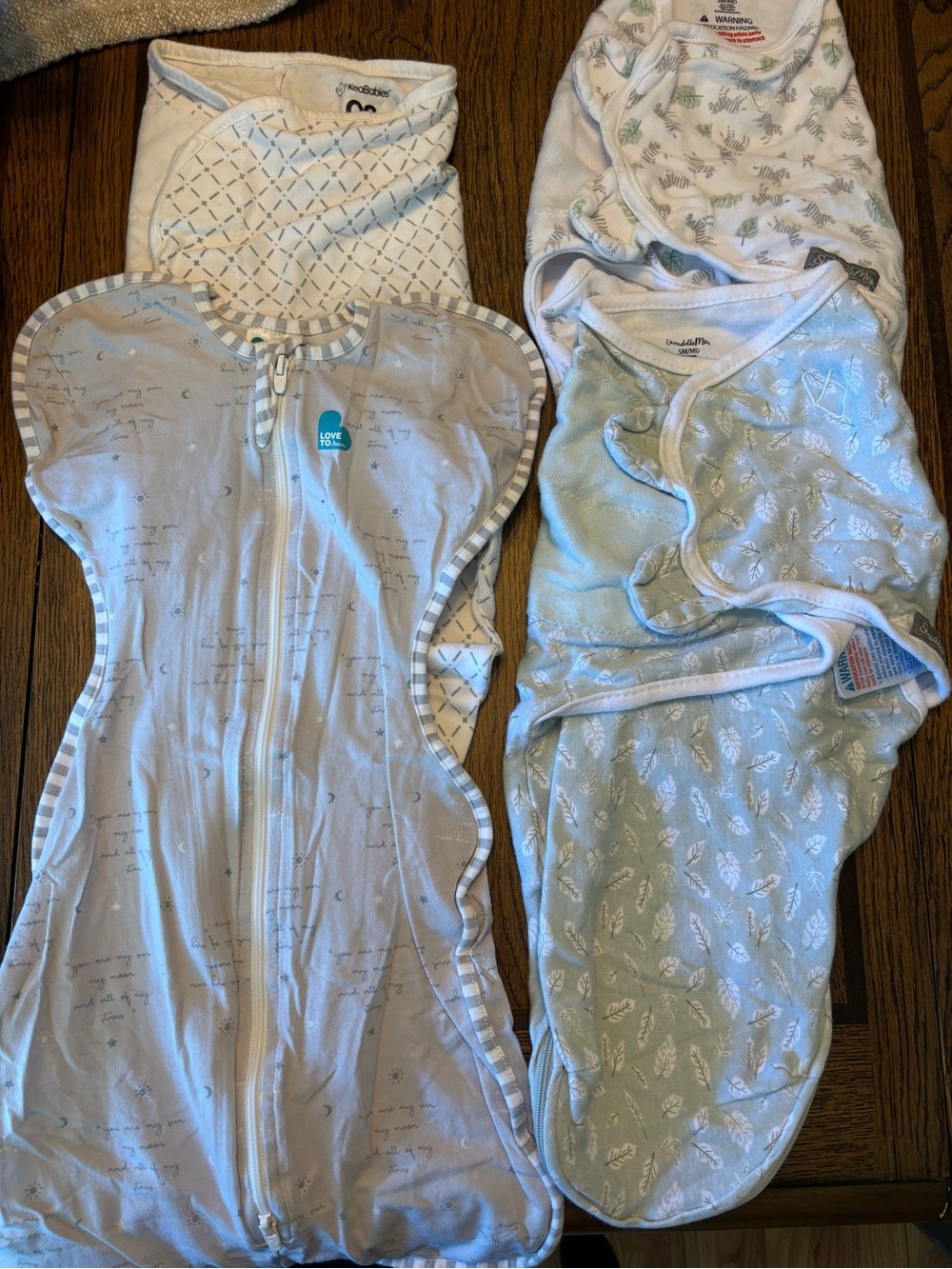Sleep sack bundle of 4